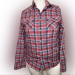 Banana Republic men’s Pearl snaps button down shirt